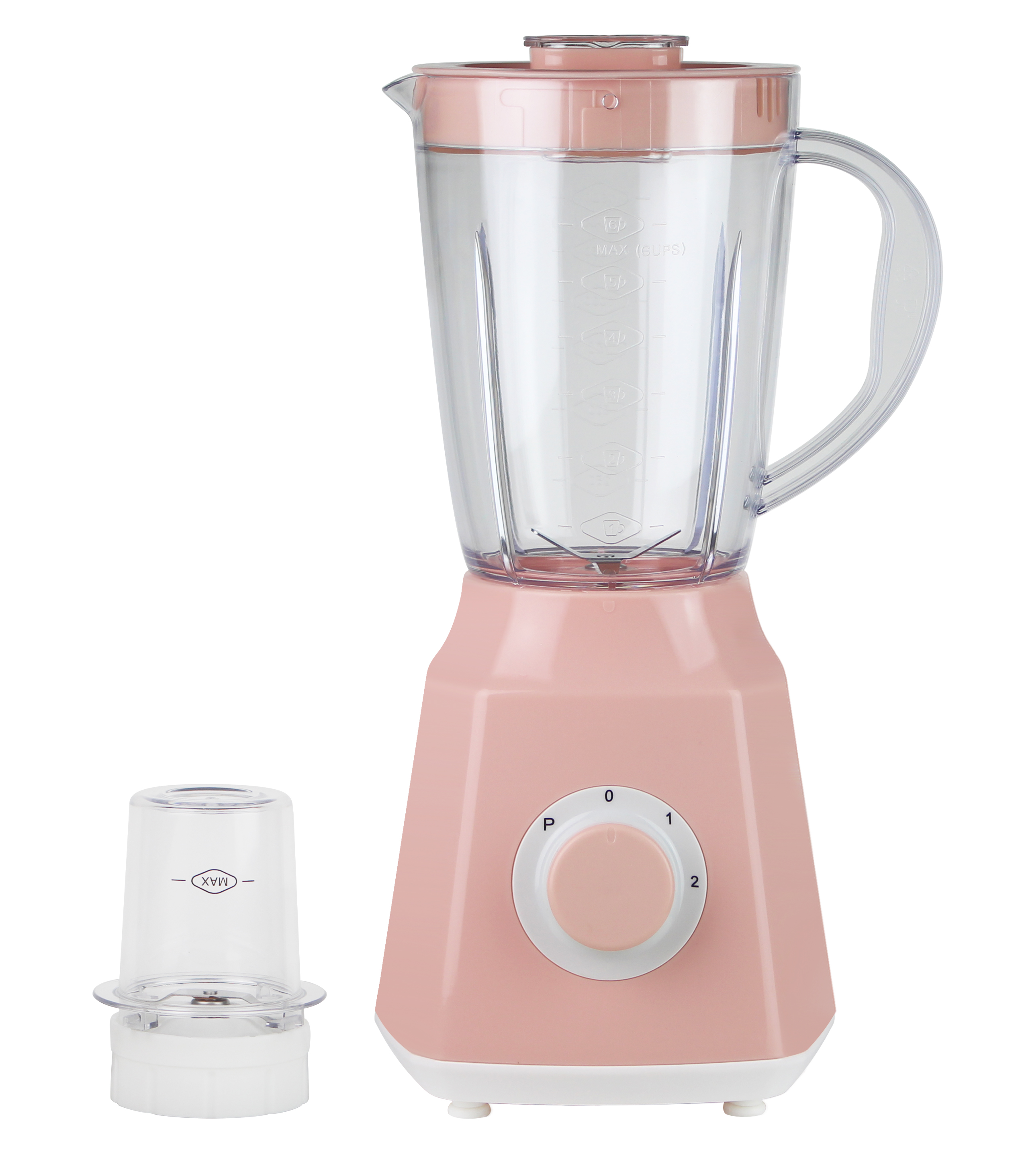 搅拌机坚不可摧的塑料 PC 粉红色罐子颜色 2 速家用电器厨房 300-350W 1.5L 